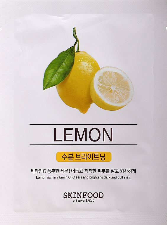 Маска для обличчя - SkinFood Beauty in a Food Mask Sheet Lemon — фото N1