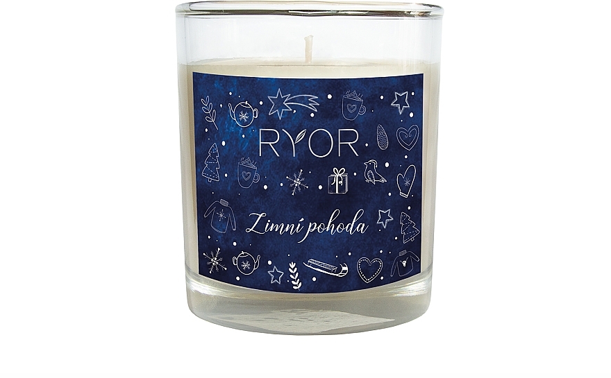 Ароматическая свеча "Зимний уют", маленькая - Ryor Winter Comfort Small Candle — фото N1