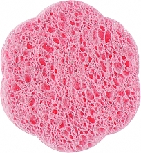 Спонж для умывания из целлюлозы, 01355, розовый - Pollie Make-Up Removal Sponge — фото N1