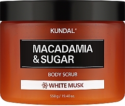 Духи, Парфюмерия, косметика Скраб для тела "White Musk" - Kundal Macadamia & Sugar Body Scrub 