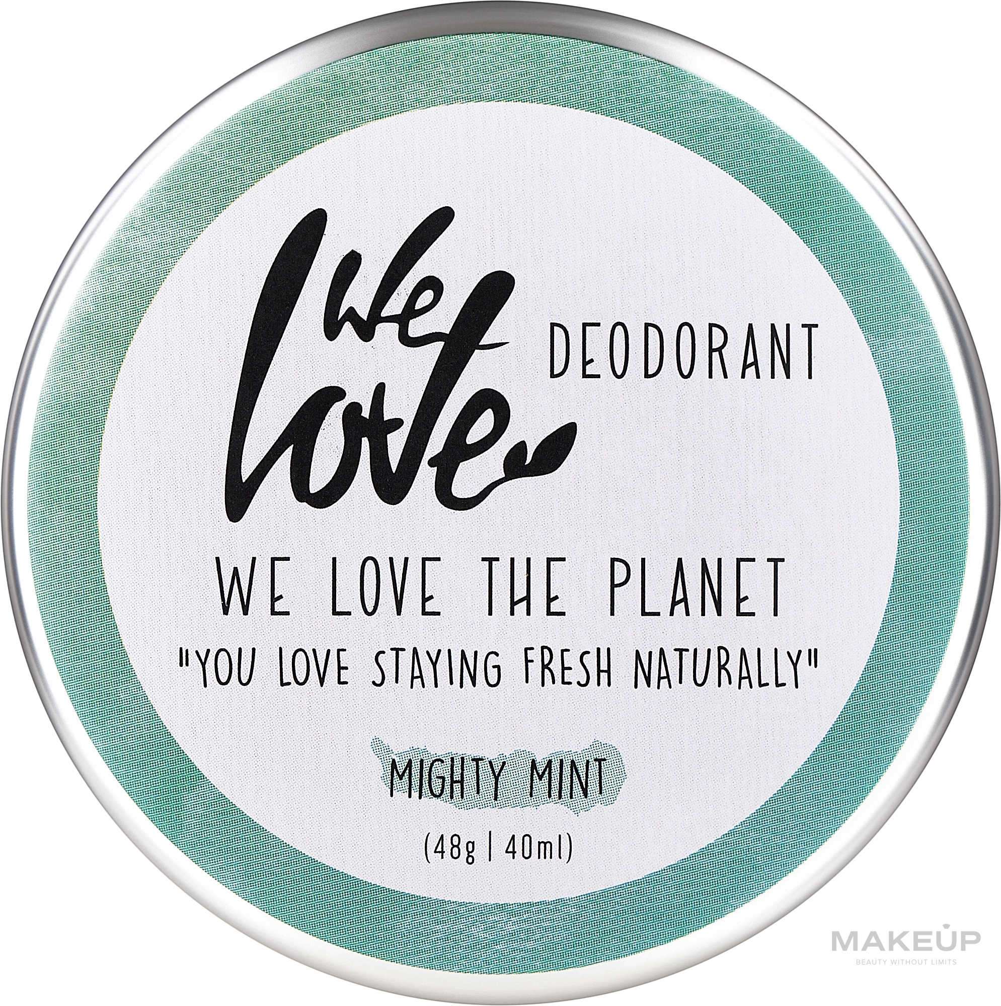 Натуральный кремовый дезодорант "Мята" - We Love The Planet Mighty Mint Cream Deodorant — фото 48g