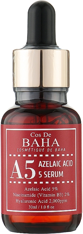 УЦЕНКА Сыворотка для лица с азелаиновой кислотой 5% - Cos De Baha A5 Azlaic Acid 5% Serum * — фото N1