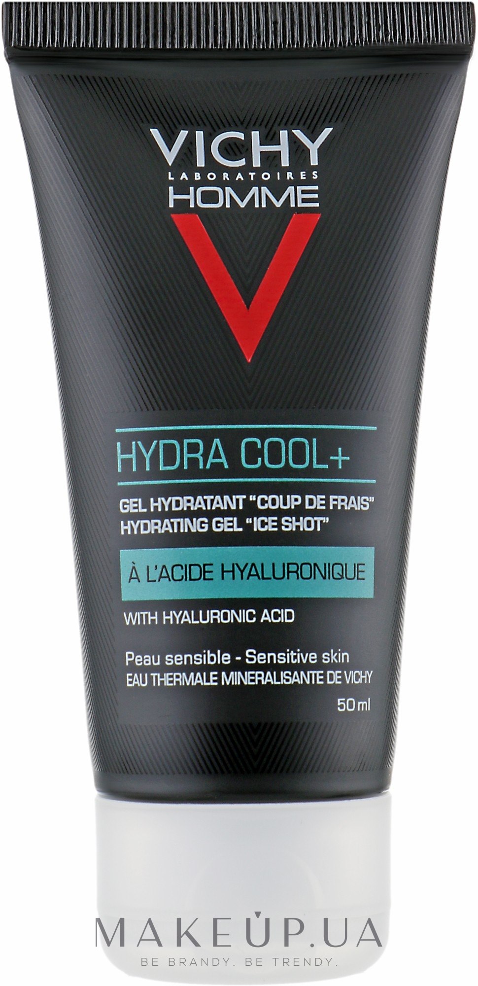 Увлажняющий гель с охлаждающим эффектом для лица и контура глаз - Vichy Homme Hydra Cool+ — фото 50ml