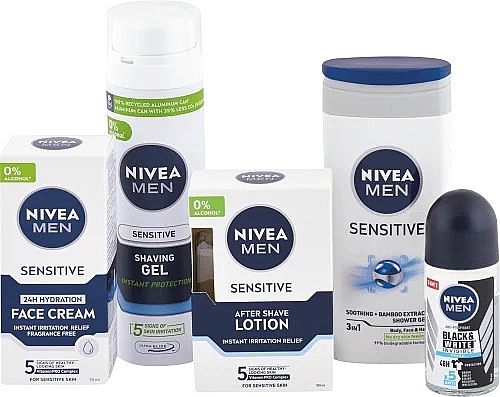  Набір, 5 продуктів - Nivea Men Sensitive Kit — фото N2