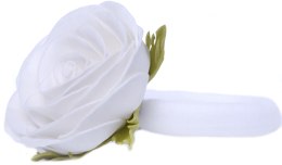 Резинка для волосся ручної роботи "Біла троянда" - Katya Snezhkova — фото N1