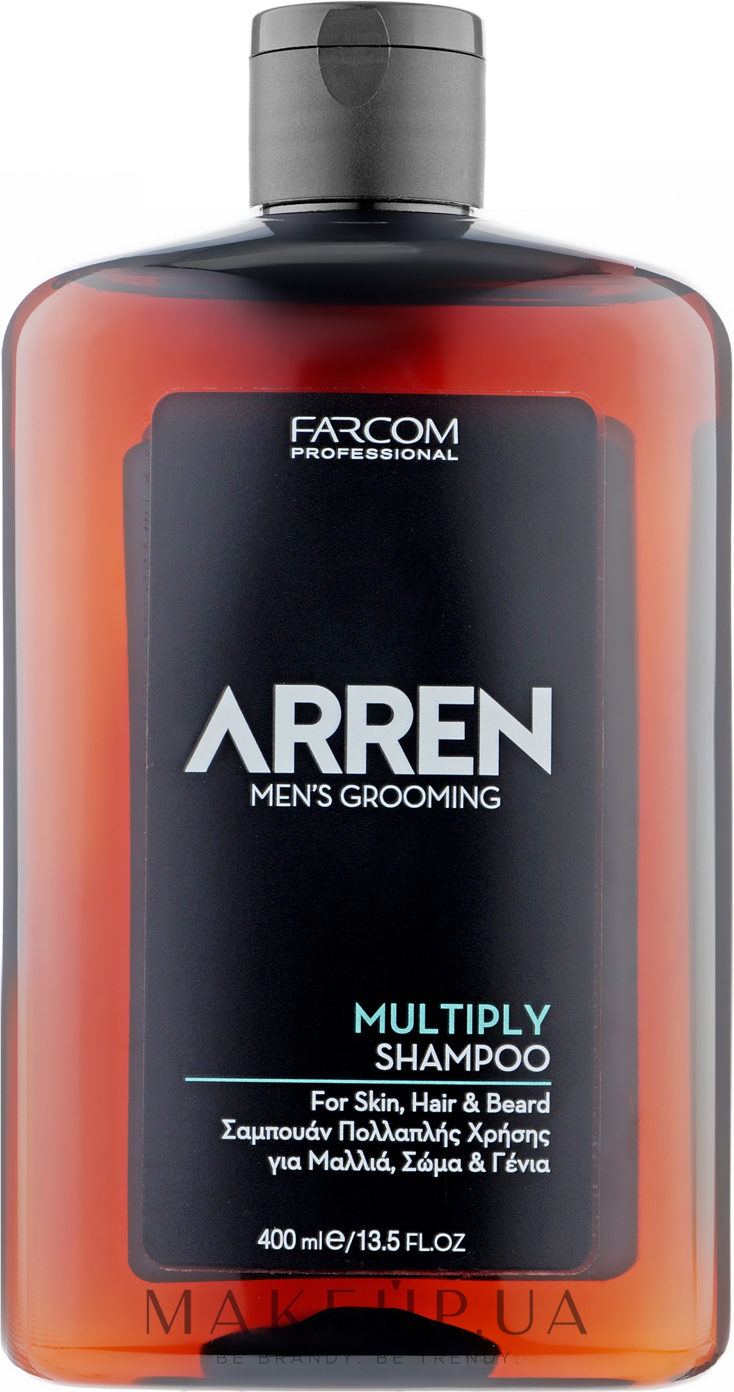 Шампунь для тела, волос и бороды - Arren Men's Grooming Multiply Shampoo  — фото 400ml