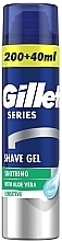 Гель для бритья для чувствительной кожи с алоэ вера - Gillette Series Soothing Sensitive With Aloe Vera Shave Gel — фото N1