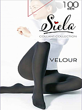 Духи, Парфюмерия, косметика УЦЕНКА Колготки женские "Velour", 150 Den, nero - Siela *