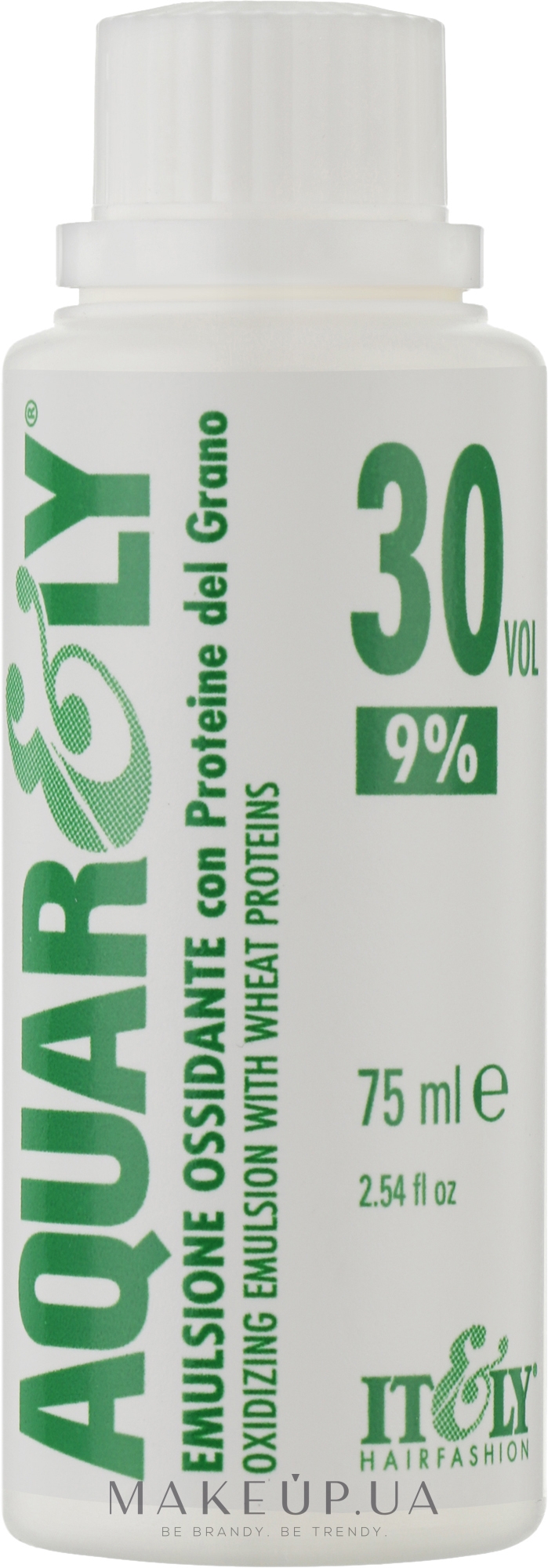 Окислювальна емульсія 9% - Itely Hairfashion Aquarely Oxidizing Emulsion — фото 75ml