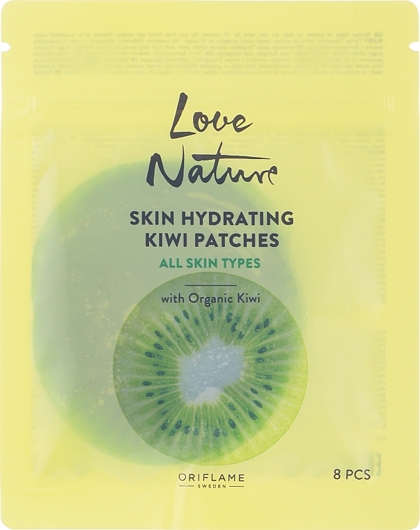 Косметические патчи с киви - Oriflame Love Nature Skin Hydrating Kiwi Patches — фото N1