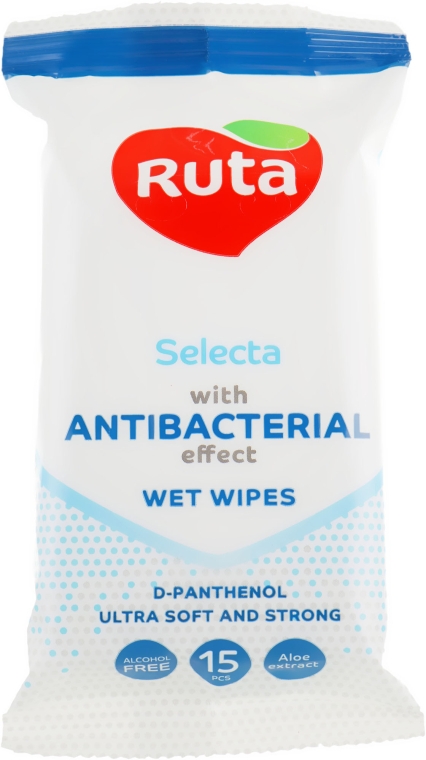 Вологі серветки "Антибактеріальні" - Ruta Selecta Antibacterial