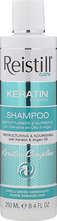 Разглаживающий шампунь с кератином для жестких волос - Reistill Keratin Infusion Shampoo — фото N1