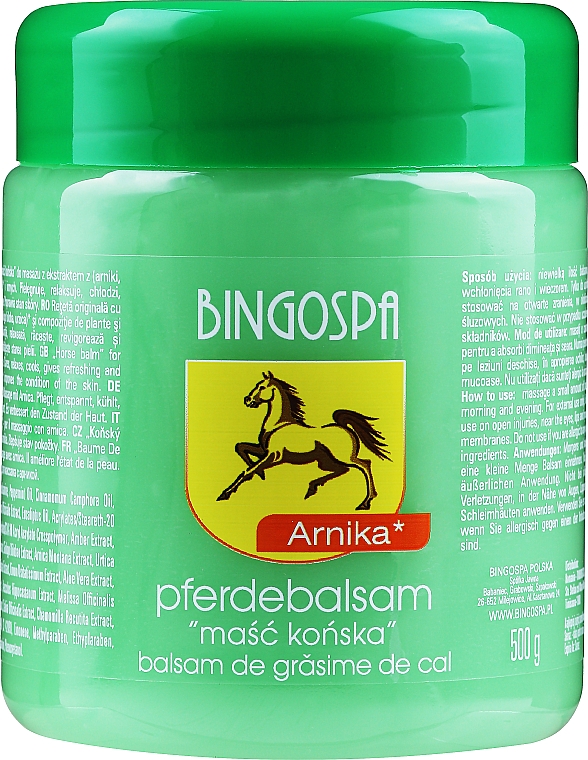 Маска кінська з екстрактом арніки - BingoSpa Horse Ointment With Arnica — фото N1