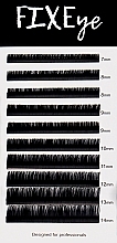 Парфумерія, косметика Вії для нарощування 10 ліній, MIX чорні, вигин C, товщина 0.05 мм, довжина 7-8-9-10-11-12-13-14 мм - FIXEye Silk Lash