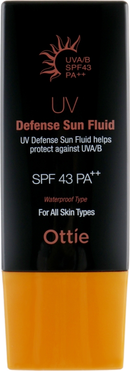Сонцезахисний крем - Ottie UV Defense Sun Fluid SPF43 / PA++ — фото N2