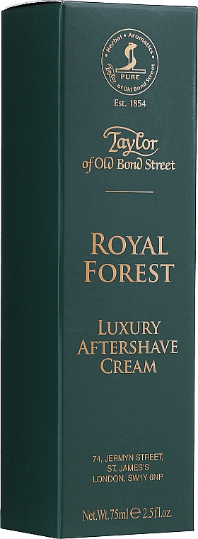 Taylor of Old Bond Street Royal Forest Aftershave Cream - Крем после бритья — фото N2