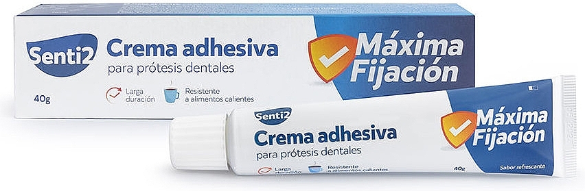 Крем для фиксации зубных протезов - Senti2 Adhesive cream — фото N1