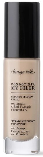 Тональна основа - Bottega Verde My Color Second Skin Effect Foundation With Orange Blossom Extract And Vitamin E — фото Almond