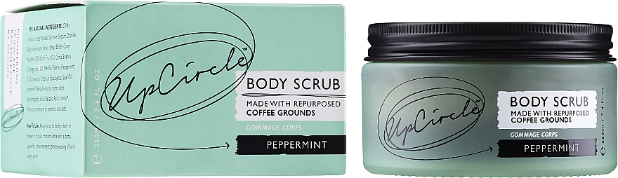 Кавовий скраб "М'ята" - Upcircle Coffee Body Scrub With Peppermint — фото N1