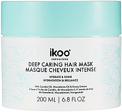 Парфумерія, косметика Маска-смузі для волосся "Зволоження і блиск" - Ikoo Infusions Deep Caring Hair Mask
