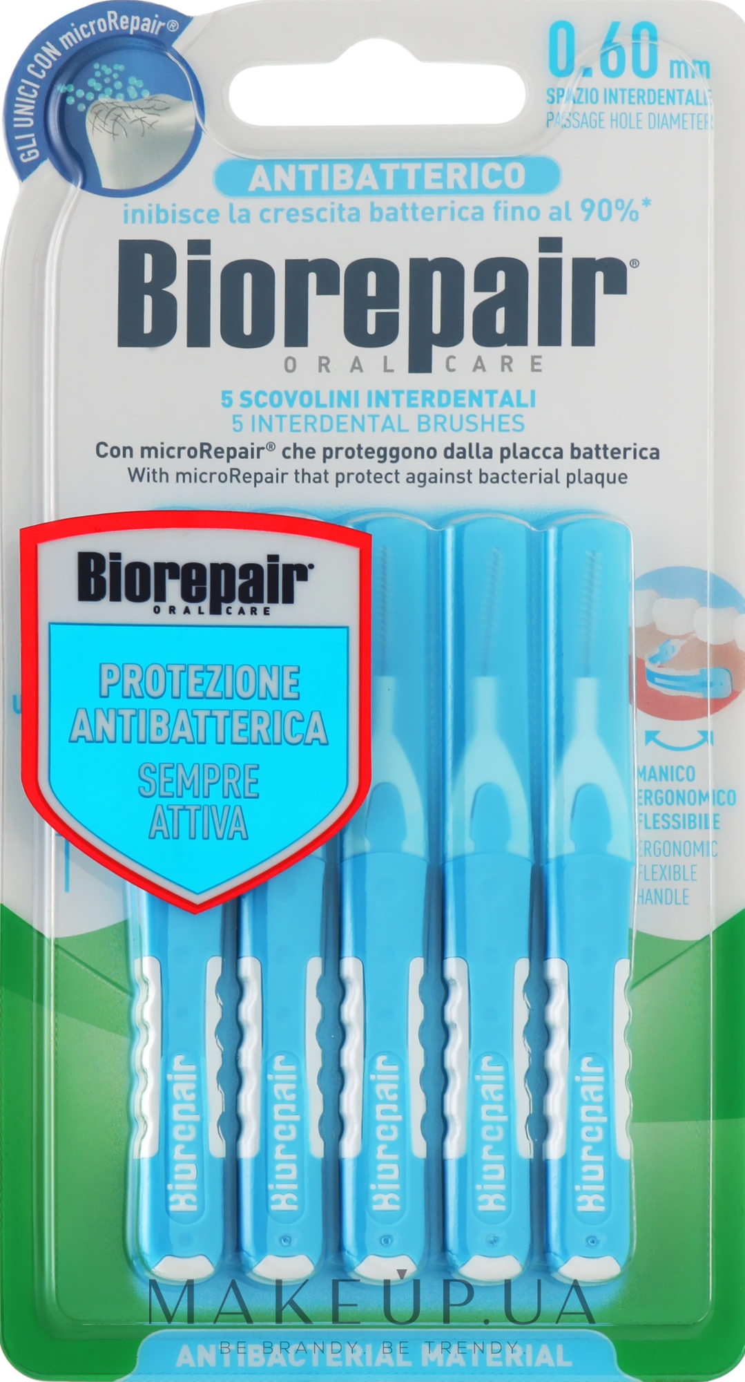 Інтердентальні щітки, 0.6 мм - Biorepair Interdental Brush — фото 5шт