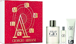 Парфумерія, косметика Giorgio Armani Acqua Di Gio Pour Homme - Набір (edt/100ml + edt/15ml + sh/gel 75ml)