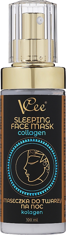 Ночная маска для лица с коллагеном - Vcee Sleeping Face Mask Collagen — фото N1