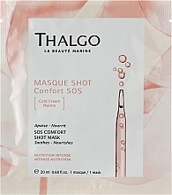 Духи, Парфюмерия, косметика Успокаивающая тканевая маска для лица - Thalgo Cold Cream Marine Masque Shot Confort SOS