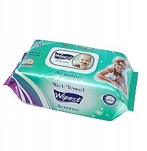 Детские влажные салфетки "Sensitive", 120 шт. - Wipest Safe & Healthy Wet Towel — фото N1