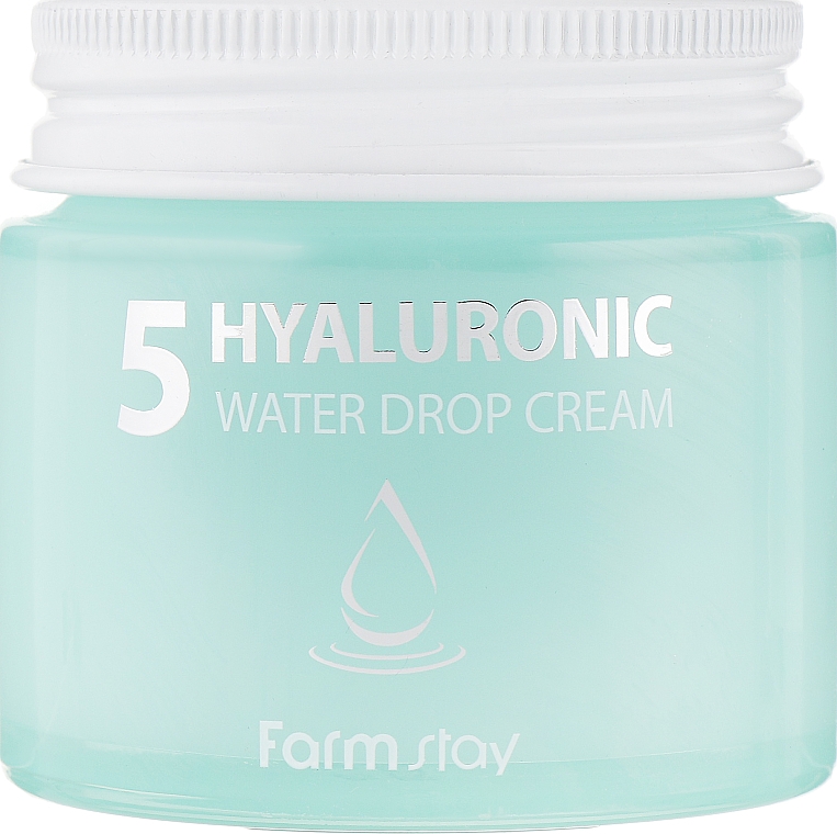 Зволожувальний крем З 5 видами гіалуронової кислоти - FarmStay Hyaluronic 5 Water Drop Cream — фото N2