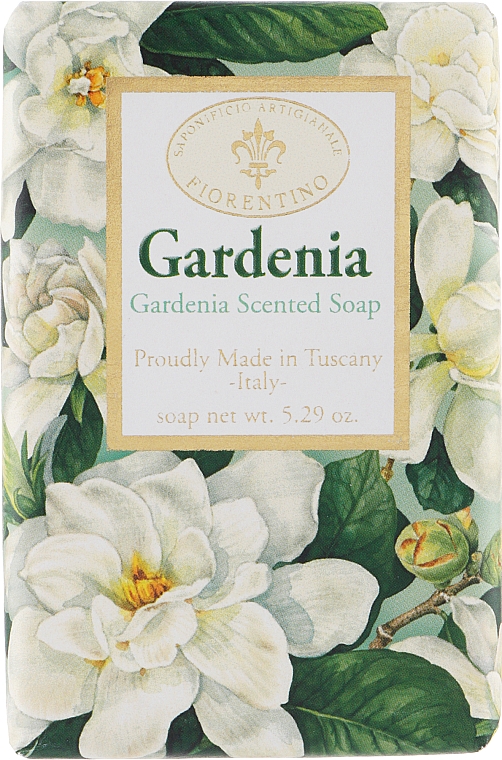 Мыло натуральное "Гардения" - Saponificio Artigianale Fiorentino Masaccio Gardenia Soap — фото N1