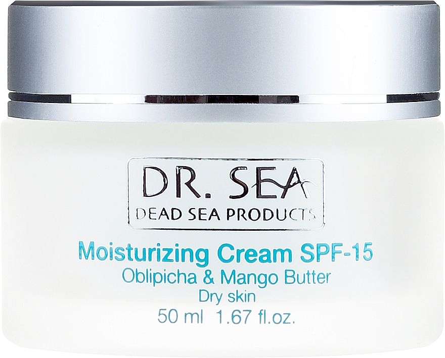 Зволожувальний крем з олією обліпихи та манго SPF 15 - Dr. Sea Moisturizing Cream SPF 15 — фото N2