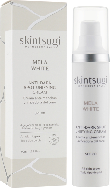 Крем для обличчя від пігментних плям - Skintsugi Mela White Anti-Dark Spot Unifying Cream SPF30 — фото N1