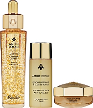 Набір - Guerlain Abeille Royale Programme Anti-Age Advanced (f/oil/15ml + f/cr/15 ml + f/ser/8х0.6 ml + f/lot/15 ml + bag) — фото N2