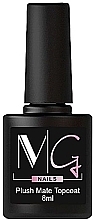 Парфумерія, косметика Матове фінішне покриття з пластівцями без липкого шару - MG Nails Flakes Matte Top Coat