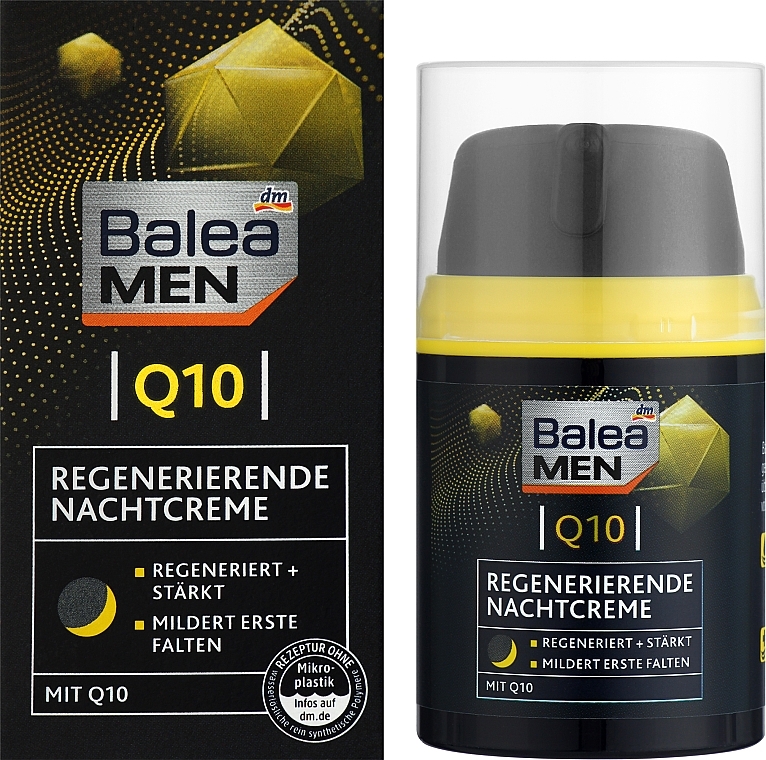 Регенерирующий ночной крем для лица с коэнзимом Q10 - Balea Men Q10 Regenerating Night Cream — фото N2