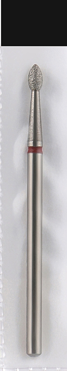 Фреза алмазная, пуля, L-4 мм, 2.3 мм, красная - Head The Beauty Tools — фото N1