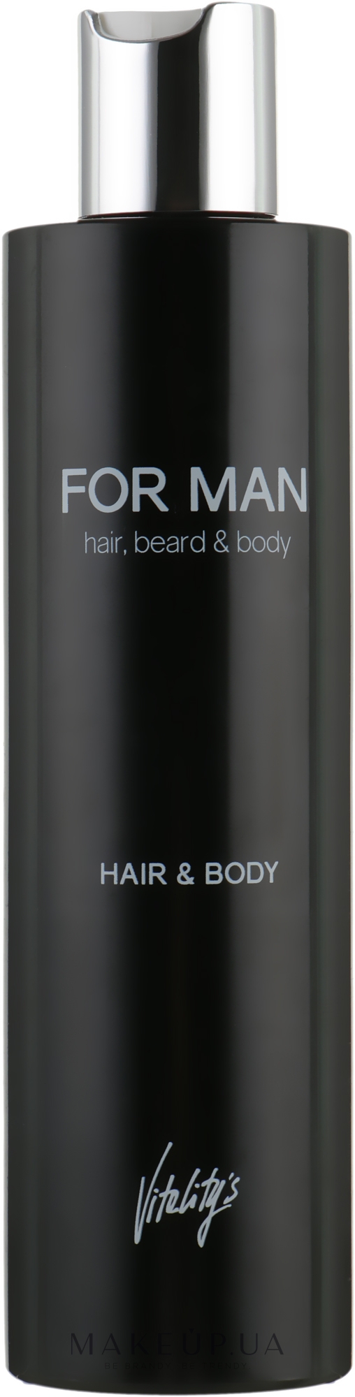 Шампунь-гель для волос и тела - Vitality's For Man Hair & Body Shampoo — фото 240ml