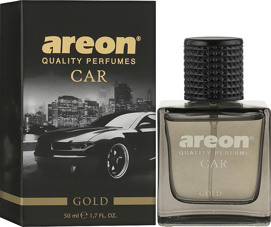 Ароматизатор для авто - Areon Luxury Car Perfume Long Lasting Gold — фото N1