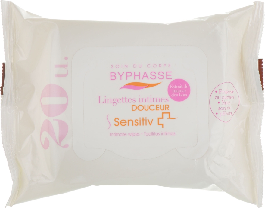 Салфетки для интимной гигиены - Byphasse Intimate Wipes For Sensitive Skin — фото N2