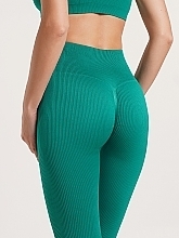 Духи, Парфюмерия, косметика Леггинсы женские "LEGGINGS RIB", emerald - Giulia