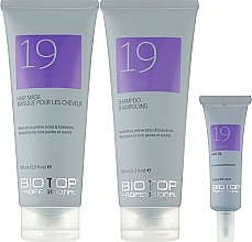 Набір - Biotop 19 Pro Silver Sample Kit (sh/100ml + h/mask/100ml + oil/10ml) — фото N3