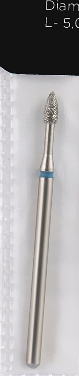 Фреза алмазна, крапля з вузькою шийкою 2.3 мм, синя - Head The Beauty Tools — фото N1