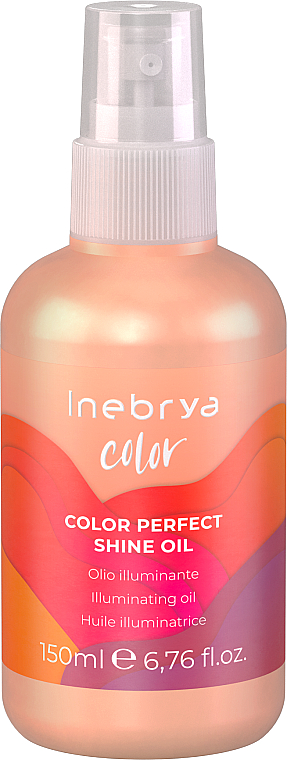 Олія для надання блиску фарбованому волоссю - Inebrya Color Perfect Shine Oil — фото N1