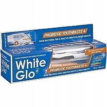 Набір - White Glo Probiotic Set (toothpaste/100ml + toothbrush) — фото N1