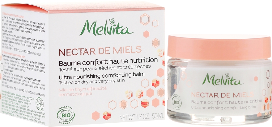Питательный бальзам для лица - Melvita Nectar de Miels Baume Confort Haute Nutrition — фото N1