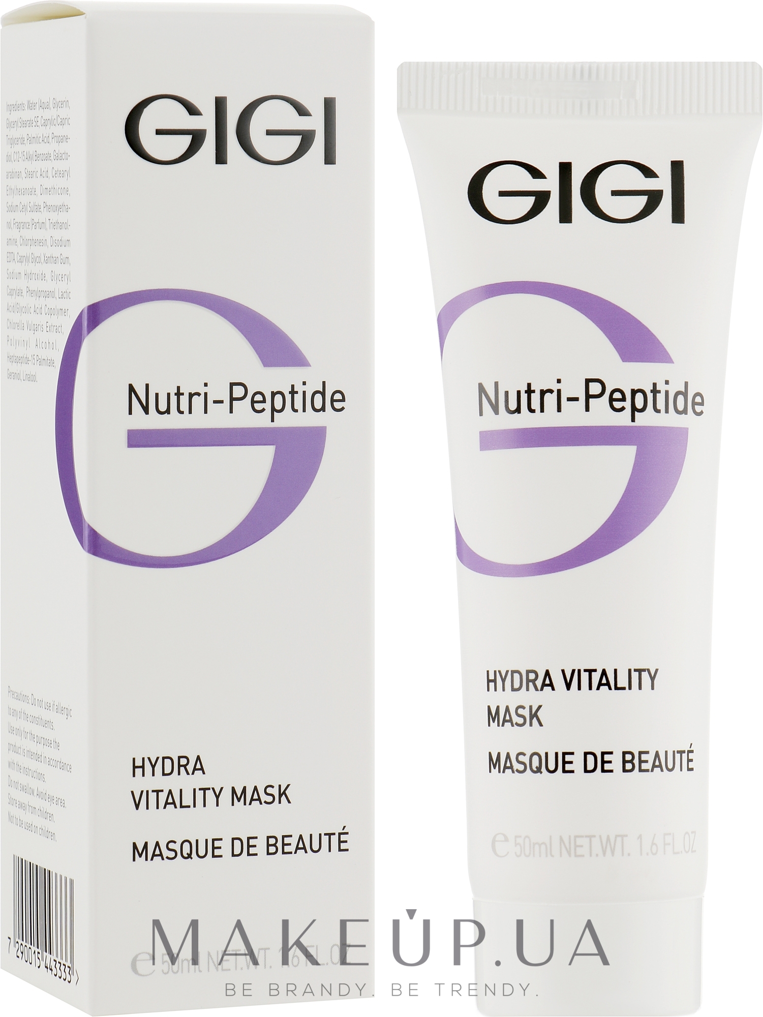 Пептидная увлажняющая маска для сухой кожи - Gigi Nutri-Peptide Hydra Vitality Mask — фото 50ml
