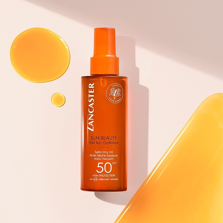 Шовковиста олія "Швидка засмага" SPF50 - Lancaster Sun Beauty Dry Oil Fast Tan SPF50 — фото N6