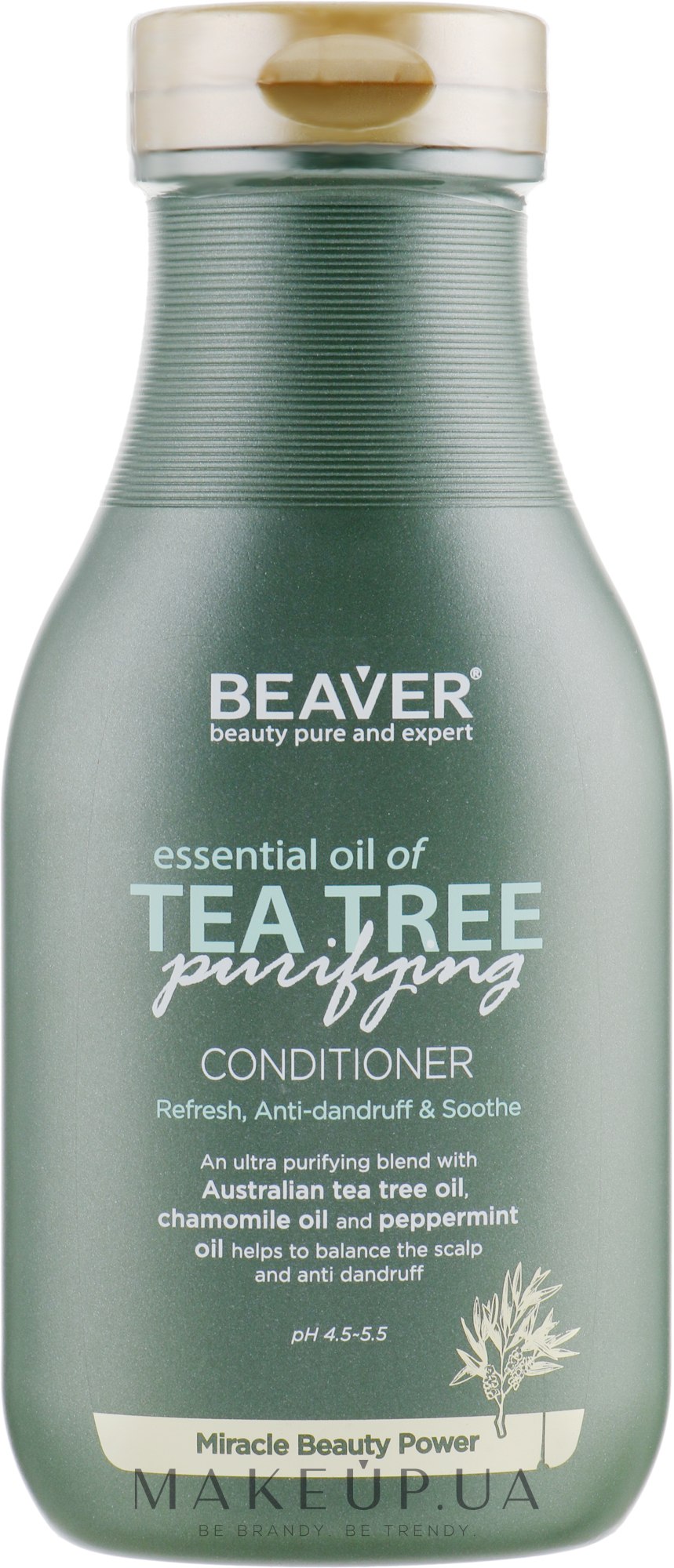 Укрепляющий кондиционер для волос с маслом чайного дерева - Beaver Professional Essential Oil Of Tea Tree Conditioner — фото 350ml
