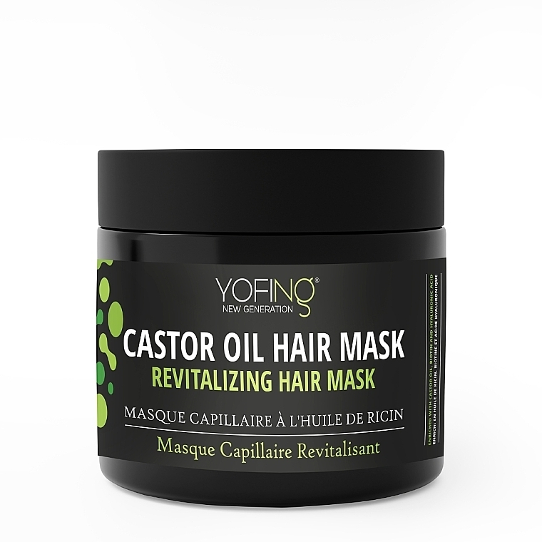 Відновлювальна маска для волосся з рициновою й конопляною олією - Yofing Revitalizing Hair Mask With Castor Oil And Hemp Oil — фото N1